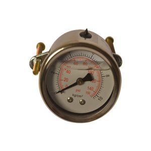 Stainless Steel Pressure Gauge (50mm, 0-150PSI / 0-10kg/cm2) for HVAC Systems, Replaces YNB50Z/10kg