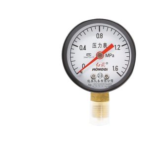 Hongqi Y-50 Radial Axial Pressure Gauge Water Oil Gas Meter 2.5 Accuracy Class