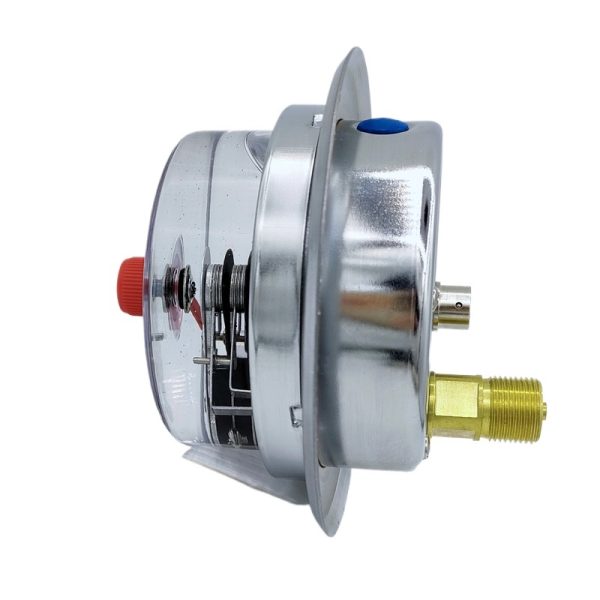 Vibration-Resistant Electric Contact Pressure Gauge Axial with Flange for Hydraulic Systems 0-1.6Mpa - Изображение 2