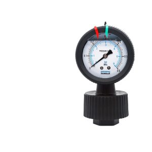 Huake Yonyi YN60PP Radial PP Diaphragm Pressure Gauge (0.6MPa, 60mm Diameter) for Water, Liquid, Oil, Gas Systems