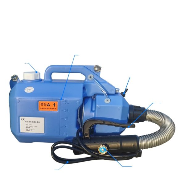 Portable 5L Electric ULV Cold Fogger Sprayer (ULV-5) with Adjustable Flow, 10-150µm Droplet Size, 5-10m Spray Range - Gambar 3