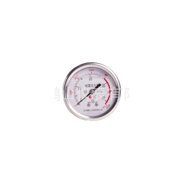 Cranshan YN63Z Axial Glycerin Shock-Resistant Pressure Gauge (0-60 MPa, 63mm Diameter, 2.5 Accuracy) for HVAC Systems