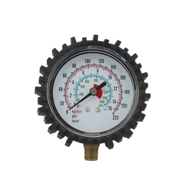 60mm Car Tire Pressure Gauge (0-16Kg, Radial Connection) for Automotive Tire Pressure Measurement