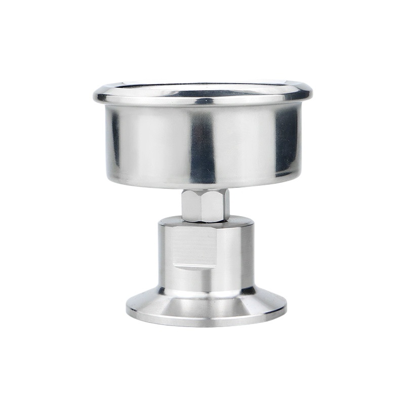 Sanitary Diaphragm Pressure Gauge YTP60ZBF Stainless Steel (0-1 MPa, 2.5 Accuracy) with 50.5mm Clamp Connection for Water, Air, Oil Pressure - Image 3