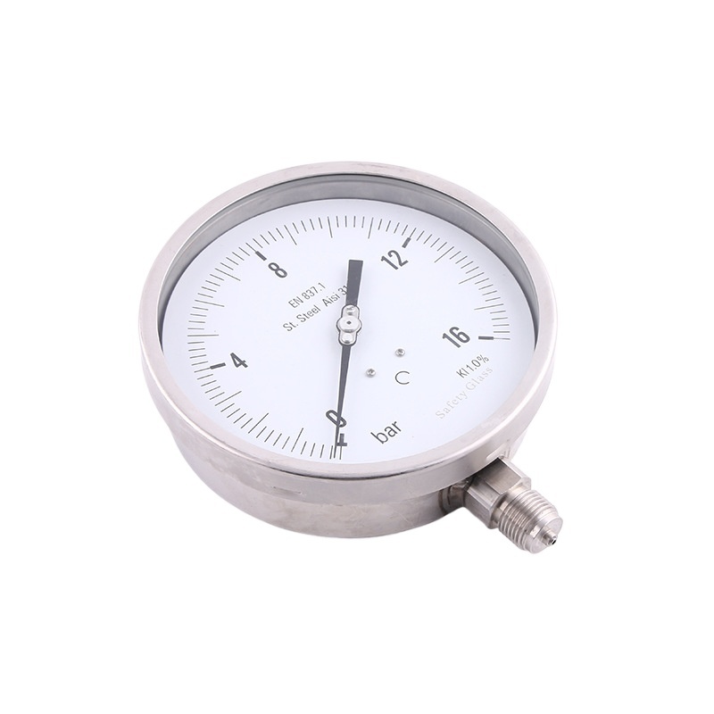 Radial All-Steel Welded Pressure Gauge (160mm, 0-16 bar, 1.0% Accuracy) for Industrial HVAC Systems, Part No. YB160B - Image 2