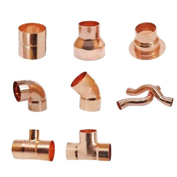 TP2 Pure Copper Equal Diameter Tee Connector Pipe Fitting for HVAC R410 Systems (OD 6mm-133mm, Thickened High Pressure Resistant) - Image 3