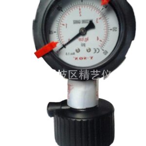 Durable PP Diaphragm Pressure Gauge 0-4KG (0-60PSI) for Corrosive Media, YP-60 Model Radial 1/2" NPT Connection