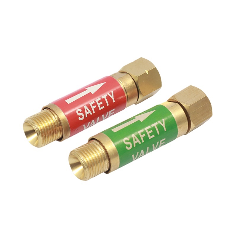 Full Copper Oxygen Acetylene Flashback Arrester Flame Arrestor Safety Valve for Metal Welding Cutting Hoses - Image 2
