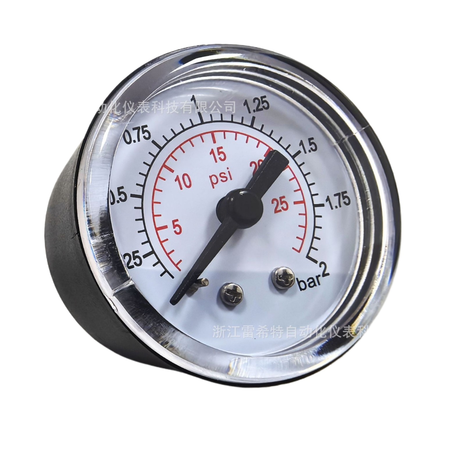 Yi-Lecht Air Pump Pressure Gauge (0-2 Bar, 0-30 PSI) for high-pressure applications, shock-proof, drop-resistant, suitable for car tire inflators - Image 2