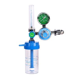 Medical Oxygen Regulator with Flow Meter (0-15 L/min) and Humidifier Bottle, CGA540 Inlet For Oxygen Tank