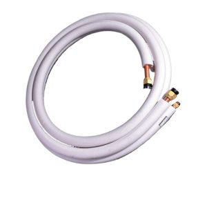 Insulated Pure Copper Refrigeration Line Set (6.35*0.6mm + 15.88*0.6mm) for Air Conditioners and HVAC Systems, Customizable Lengths, OEM Replacement