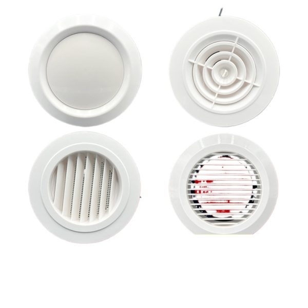 ABS Central Air Conditioning Ventilation Diffuser Round Air Vent Grille with Adjustable Volume for HVAC Systems - Изображение 2