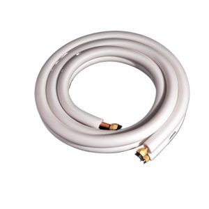 Durable Flexible Copper Air Conditioner Connection Pipe (6.35x0.6mm + 12.7x0.6mm) 2P, White Insulated for Universal AC Systems, Anti-Aging properties, Replaces YD-ZHZ-2P-190511-2