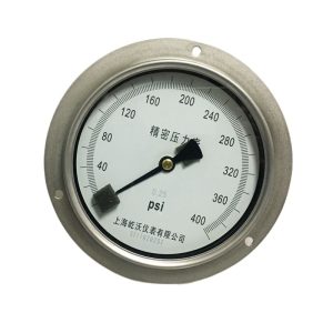 Stainless Steel Axial Precision Pressure Gauge (0.25 Accuracy, 150mm Diameter, 0-400 PSI) for Industrial Applications