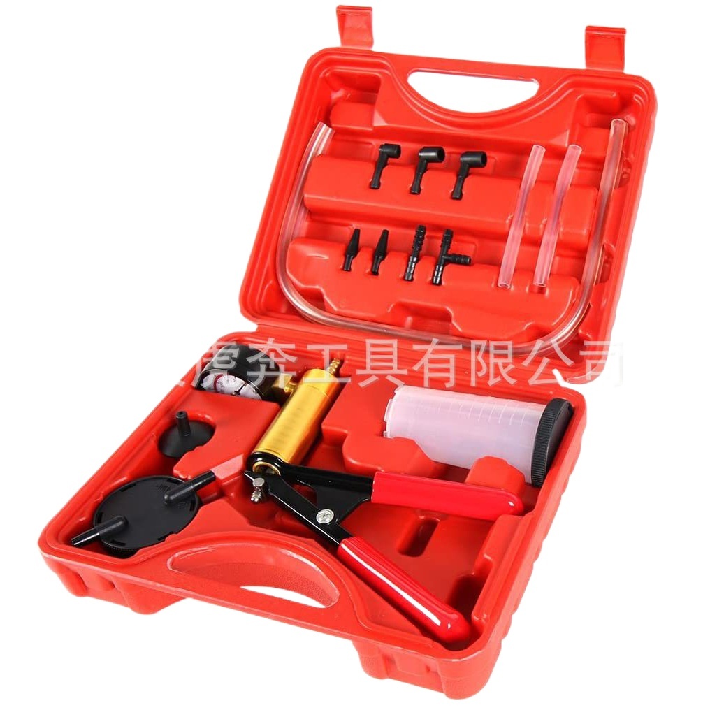 Automotive A/C Manual Vacuum Pump Fluid Extractor Brake Bleeding Tool Oil Suction Pump for AC Refrigerant Line - Image 2