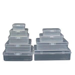 Clear Thickened Storage Box (Multi-Size) for Small Parts, Screws, Components, Desk Organizer, Stationery, and Building Blocks