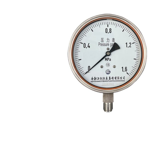 HeFei ShangYi Stainless Steel Pressure Gauge 1.6 Mpa for Water Gas Oil Liquid Pressure Systems