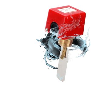 Red Paddle Flow Switch HFS-25 (Max Pressure 10bar, Liquid Temp 1-200°C) for HVAC Systems