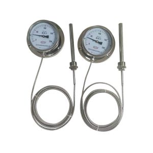 星源仪表 WTQ-288 Pressure Bimetal Thermometer Probe Temperature Gauge Stainless Steel Pointer WTZ-280 for Industrial HVAC Systems