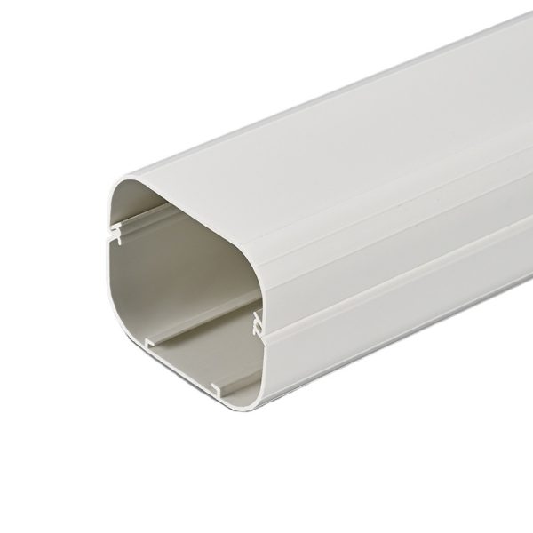 Durable PVC Straight Pipe HVAC Line Set Cover (WTG8065-A, WTG160120-A, WTG13085-A, WTG10075-A) for Outdoor AC Unit Protection, White - Изображение 3