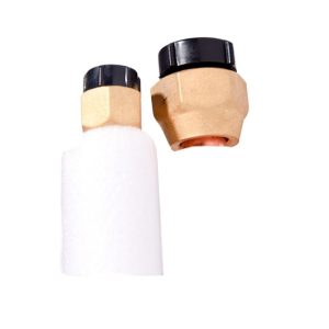 Copper Refrigeration Tube with Insulation (6.35mm OD x 0.6mm Wall / 12.7mm OD x 0.6mm Wall) for Air Conditioner, 1 Meter