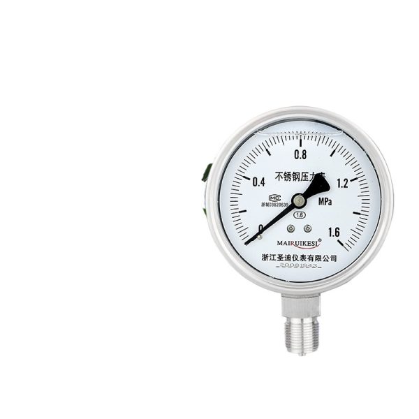 YR-100BF Oil Filled Shock Resistant High Temperature Corrosion Resistant Pressure Gauge M20*1.5