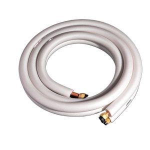 Professional Copper Refrigeration Line Set (6.35*0.6+12.7*0.6) for 2P Auto AC, Pearl White, Anti-Aging & Durable