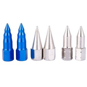 Copper Plated Heavy Duty Grease Gun Nozzle Tip Steel Pointed Butter Gun Mouth for Multi-Specification Grease Guns