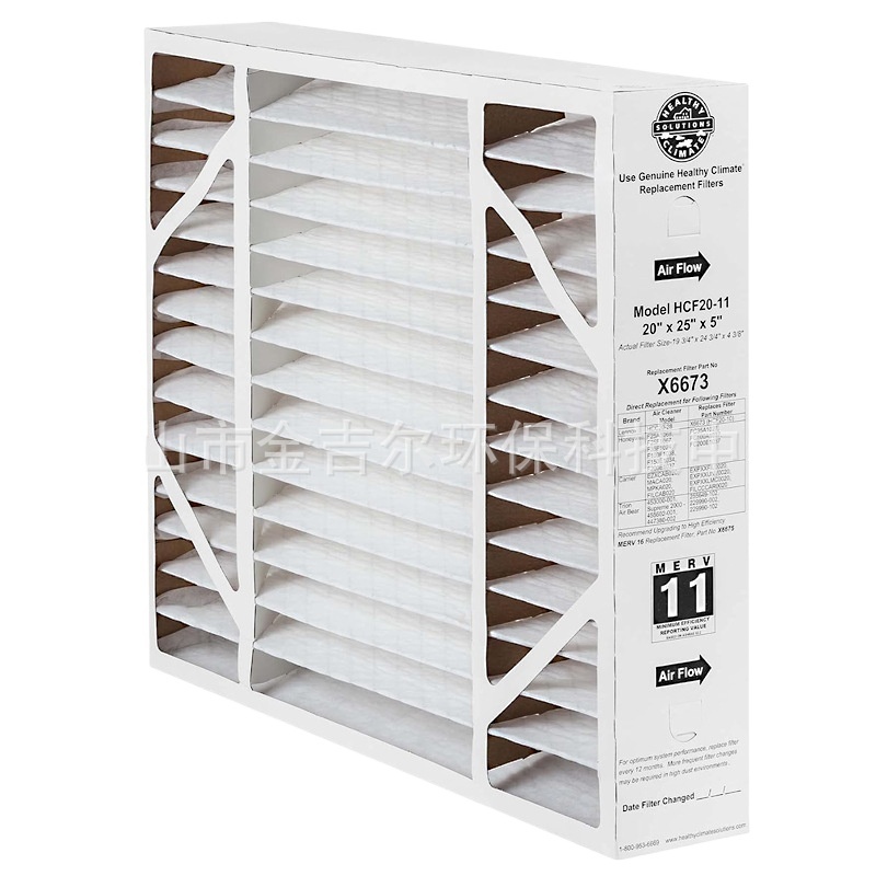 Replacement Air Filter 20" x 25" x 5" MERV 11 for Lennox Healthy Climate HCF20-11, Carrier, Honeywell, Trion and Aprilaire HVAC Systems, Replaces X6673 - Image 2