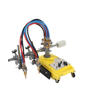 Keyuan CG1-30 Semi-Automatic Flame Cutting Machine for Metal - Portable Rail Guided Gas Cutter with Pulse Control