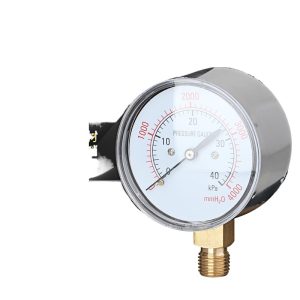Diaphragm Pressure Gauge YE60 (0-40kPa, 60mm Dial) for Gas Monitoring