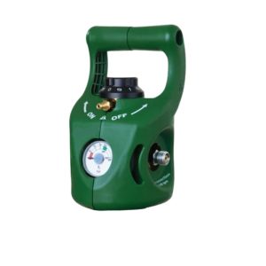 Portable Medical Integrated Valve for Medical Oxygen Tank with Pressure Gauge and Flow Control for VIPR Ventilators