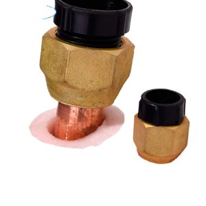 Red Copper HVAC Extension Pipe (6.35*0.6/15.88*0.6) with Brass Connectors for Air Conditioners - Easy Installation