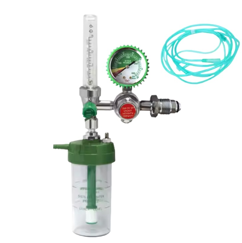 Oxygen Pressure Regulator Reducer with Flowmeter and Humidifier Bottle (0-25Mpa, 1-10L/min) for Oxygen Cylinder - Image 3