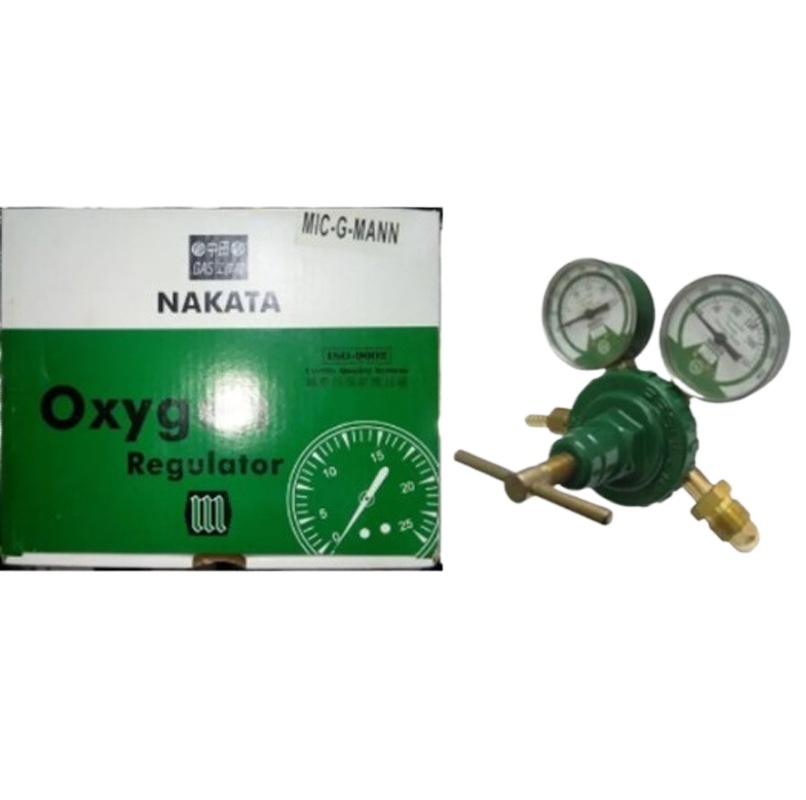 YAMATO Oxygen Regulator Pressure Reducer with Dual Gauges (0-200 PSI, 0-3000 PSI) for G5/8-inch Inlet - Image 2