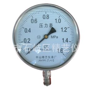 Full Stainless Steel Radial Pressure Gauge YB150 (0-1.6MPa, 150mm) for HVAC Systems