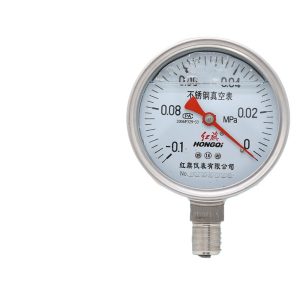 Hongqi YTN-100BF Stainless Steel Pressure Gauge - Shockproof, Corrosion Resistant, High Temperature, Negative Pressure Options
