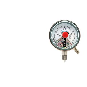 Breidys YNBFXC100 Stainless Steel Electrical Contact Pressure Gauge (0.8 MPa, 30VA, 380V) for HVAC Hydraulic Systems