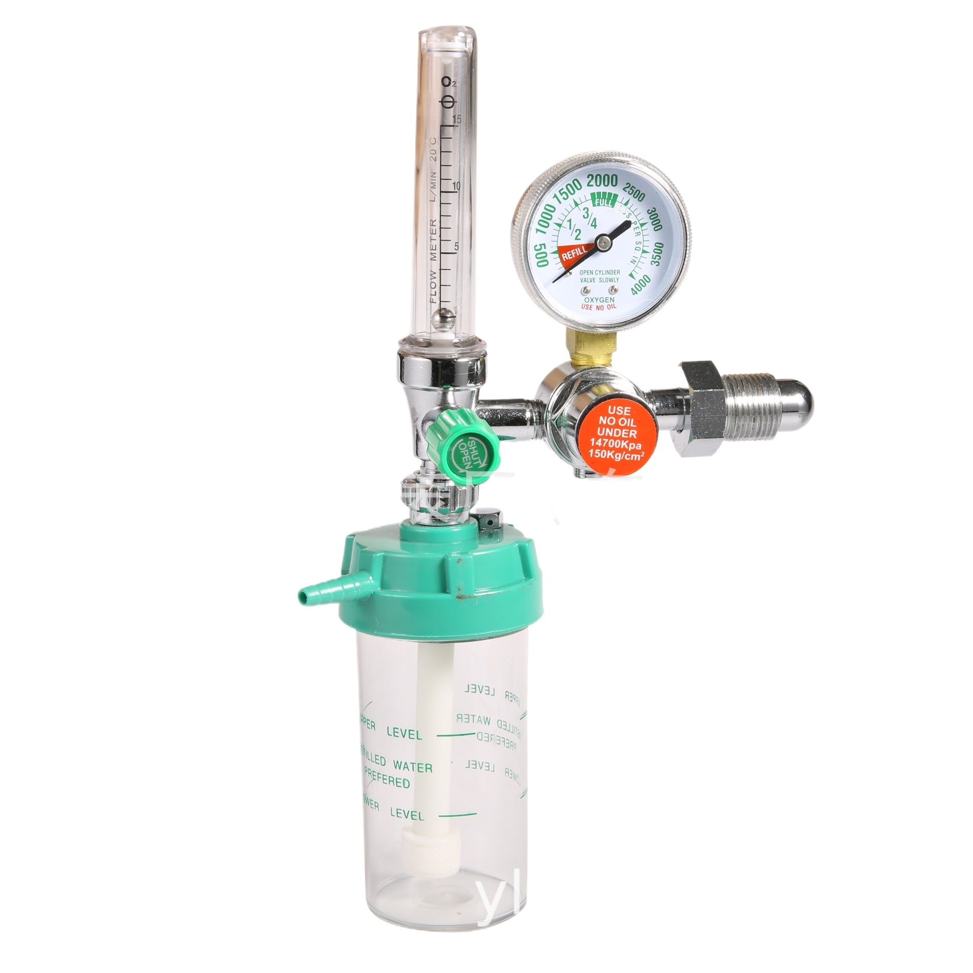 Medical Oxygen Pressure Reducer YQY-14C with Flow Meter and Pressure Gauge for Oxygen Inhaler Use - Image 3