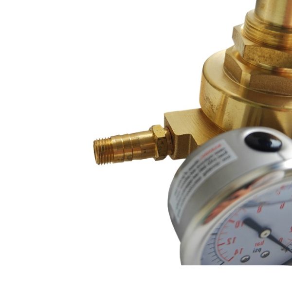 High Pressure Oxygen Regulator with Dual Gauges (0-6000psi, 0-200bar) for Oxygen Cylinders - Image 2