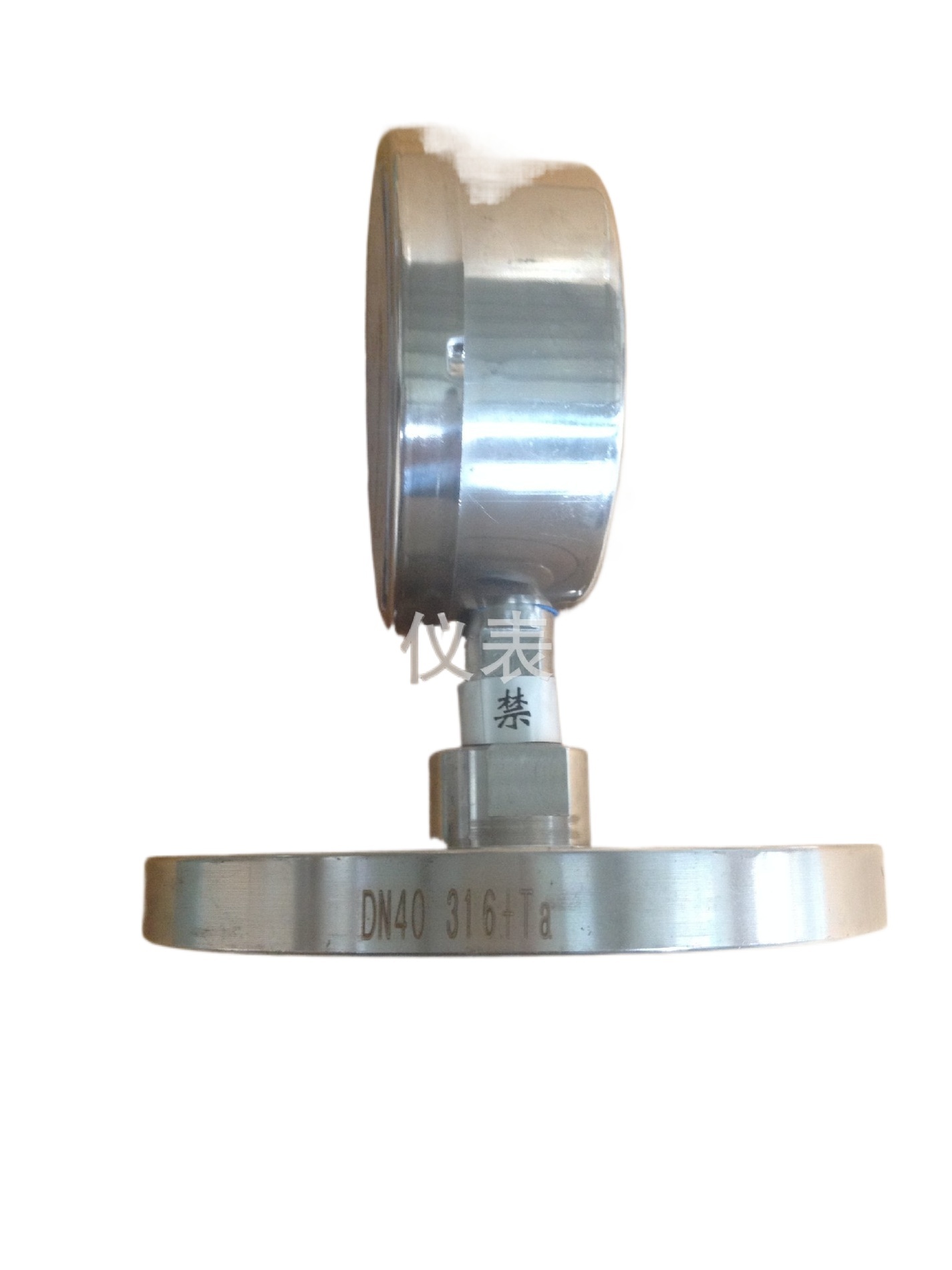 Flange Diaphragm Pressure Gauge YN100 100mm Dial with 1.6 Accuracy, -0.1 to 0.6 MPa Range, 316 Stainless Steel, Radial Connection for HVAC Systems - Image 2