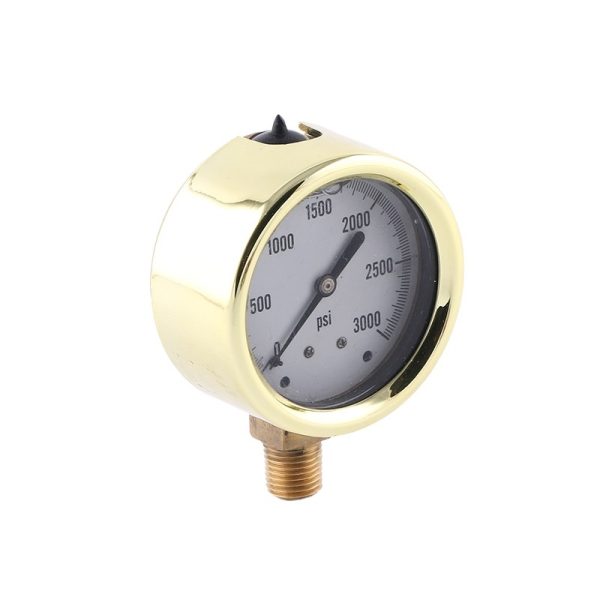 Golden 63mm Radial High Pressure Gauge JT63 (0-3000 PSI) for HVAC Systems - Imej 2