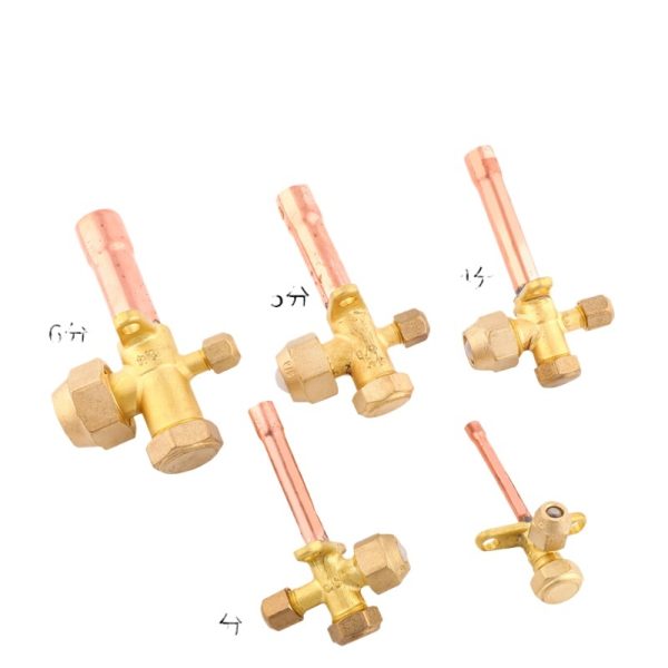 HVAC Air Conditioner Outdoor Unit Shut-off Valve Connector (Copper Tubing/Brass Body) for 1-2 Ton AC Systems, Replaces Standard AC Refrigeration Parts - Изображение 2