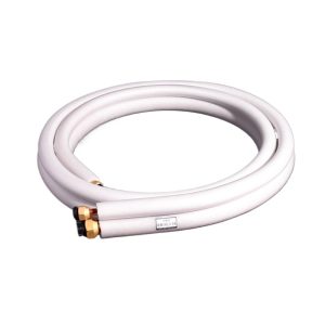 Soft Copper Air Conditioner Pipe with Nut, 12.7x0.6mm and 19.05x0.8mm, High Pressure 410A Line Set for 5P AC Unit, Customizable Length