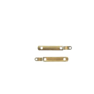 Copper Flat Hook Spring Lock Plate Water Meter Movement Bracket (Total Length 36.4mm, Width 3.6mm, Hole 2mm/2.5mm/1.8mm) Compatible with Model 1171#