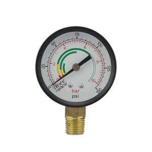 Y50 Radial Pressure Gauge 0-10 Bar (0-150 psi) with Brass Connection for HVAC Systems