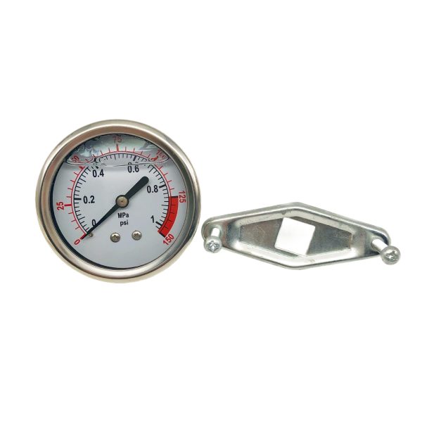 Axial 60MM Stainless Steel Oil-Filled Pressure Gauge (1 MPA 150 PSI) for Air and Liquid Systems, Replaces 1MPA150PSI - รูปภาพ 3