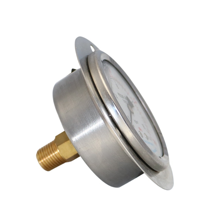 YN60ZT Axial Mount Pressure Gauge (0-0.1 to 0-60 MPa/psi) for Oil, Water, Air, HVAC Systems - Image 3