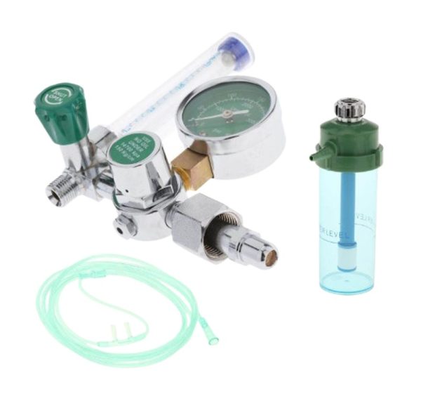 YR-88 Medical Oxygen Regulator Pressure Reducing Valve with Humidifier Bottle for Oxygen Cylinder - 이미지 2