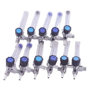 Argon CO2 Flow Meter Glass Tube Rotameter for Gas Regulator Pressure Reducer 1.5-40L/min